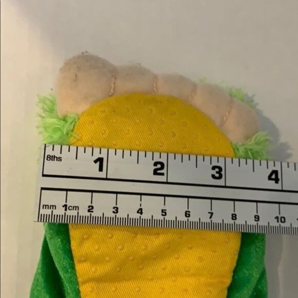 Monster Feet Slippers For Kids By Rich Frog In Green Yellow with Self Closure - Picture 7 of 7